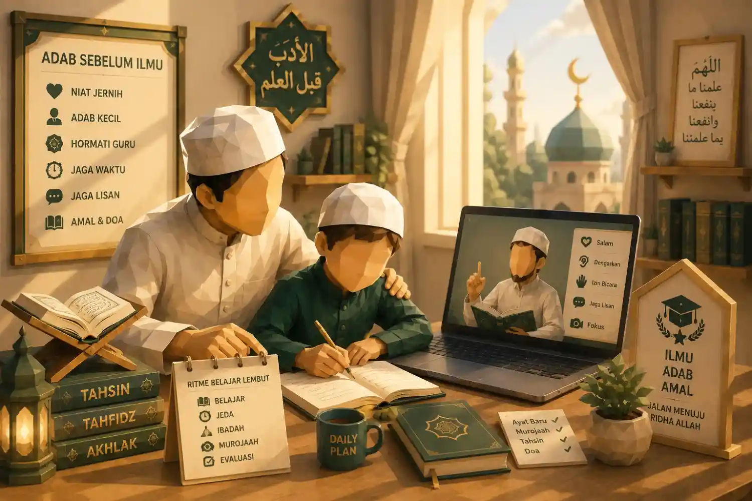 Orang tua membandingkan beda homeschooling dan sekolah online untuk memilih sistem belajar anak