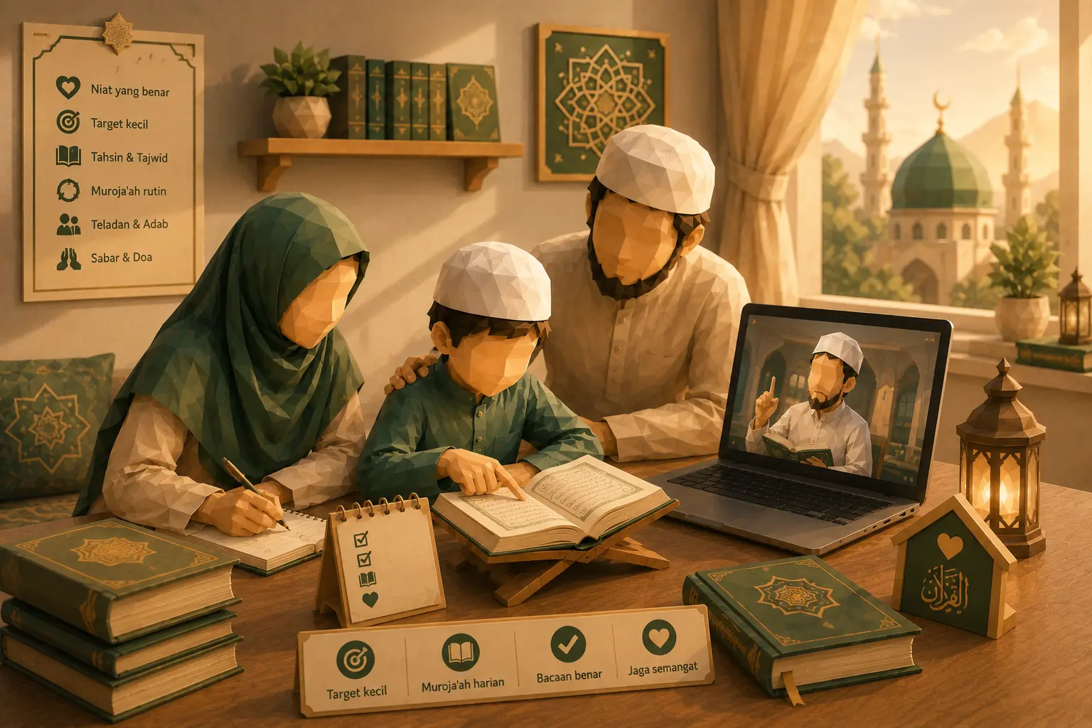 Anak merasa lebih tenang dan senang saat setoran hafalan bersama guru
