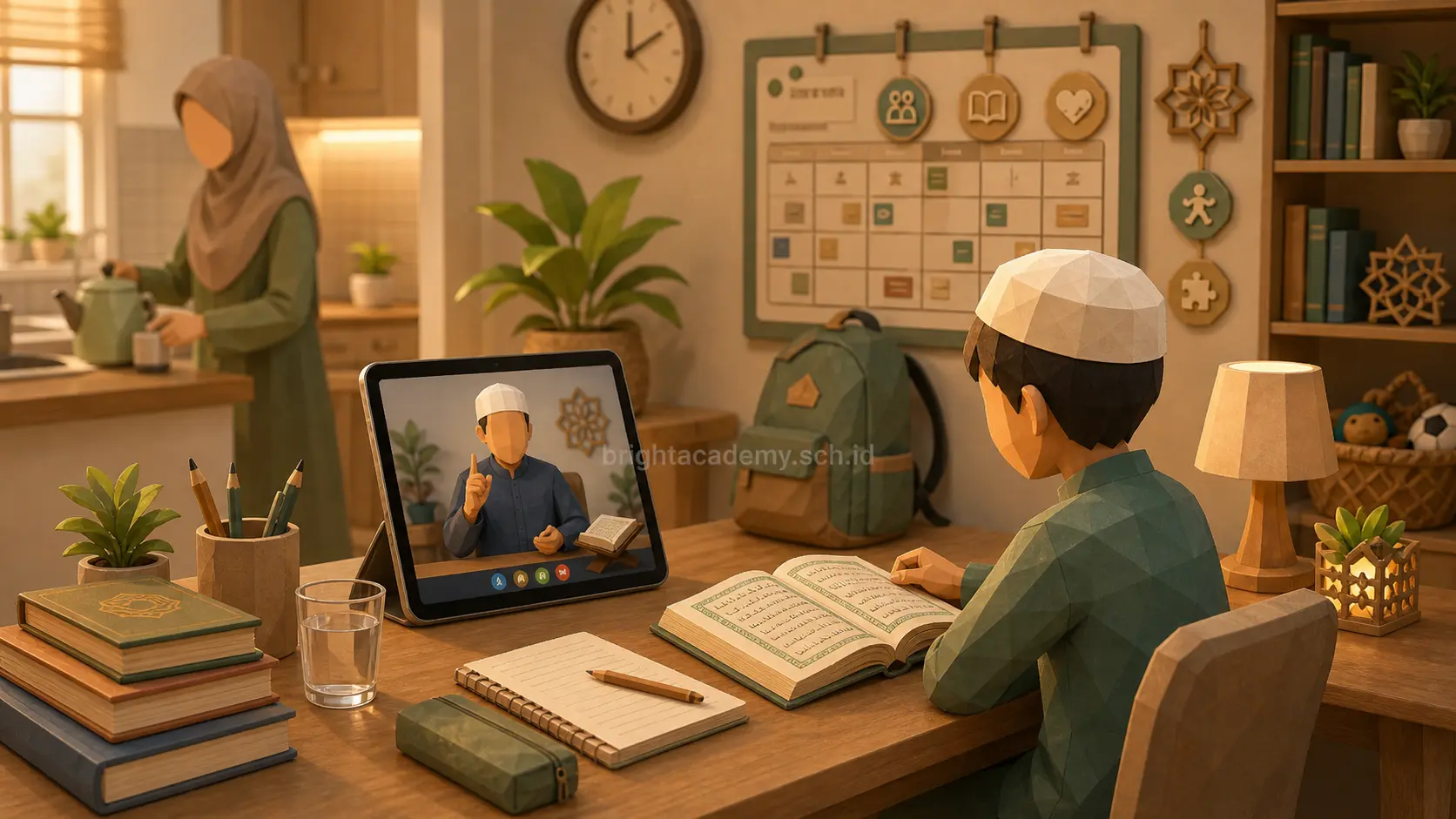 Konsultasi cara daftar homeschooling online bersama ustadz dan pendamping keluarga Muslim