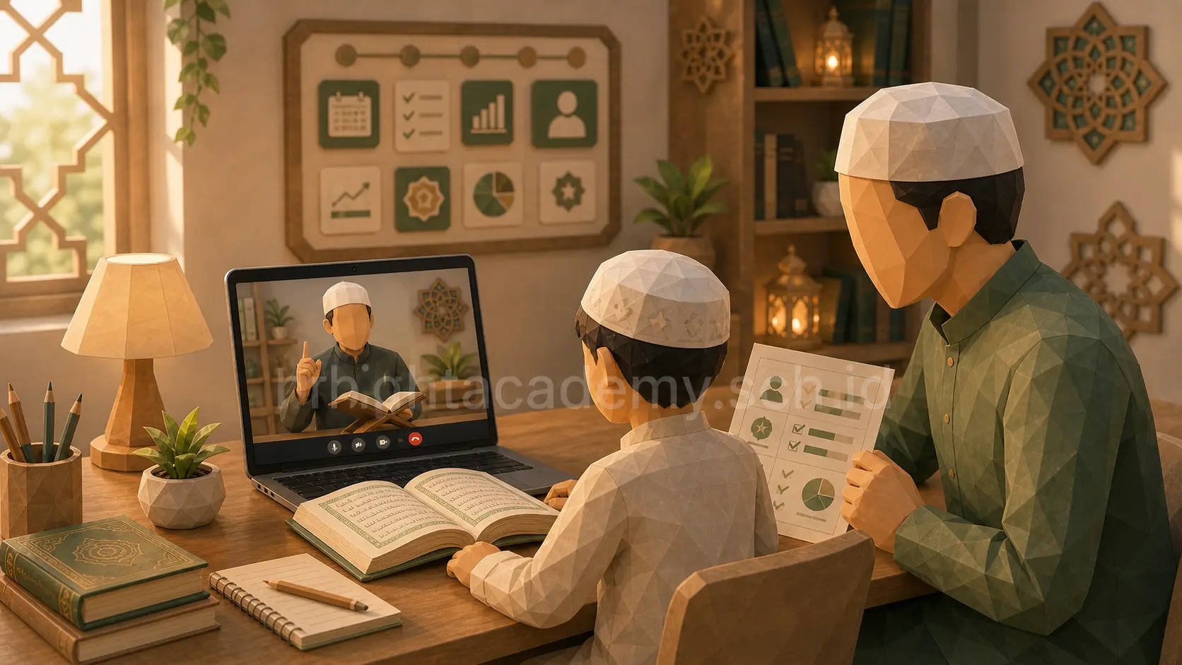 Tampilan platform LMS homeschooling terbaik untuk orang tua memantau belajar anak dari rumah